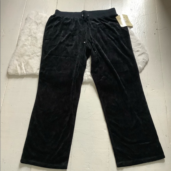 Jones New York cozy velour pants new 3x burgundy - Picture 3 of 5